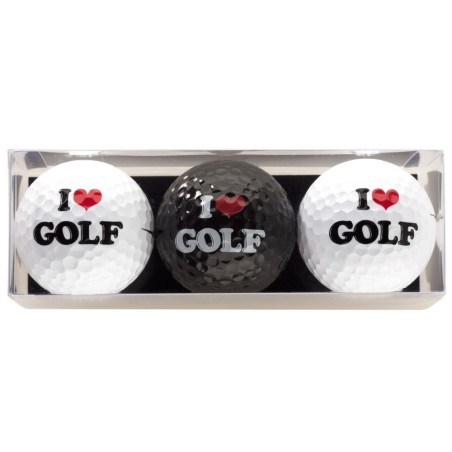 Tres bolas - motivo I Love Golf
