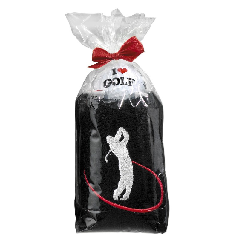 TOALLA CON GOLFISTA SWING