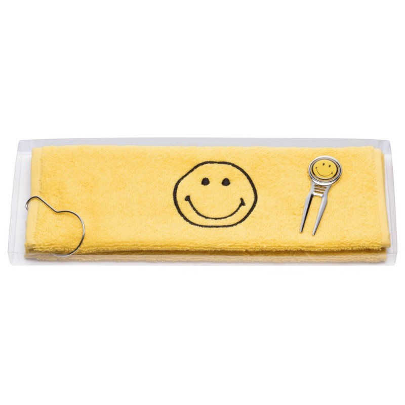 Toalla de Caddy bordada Smiley (©)