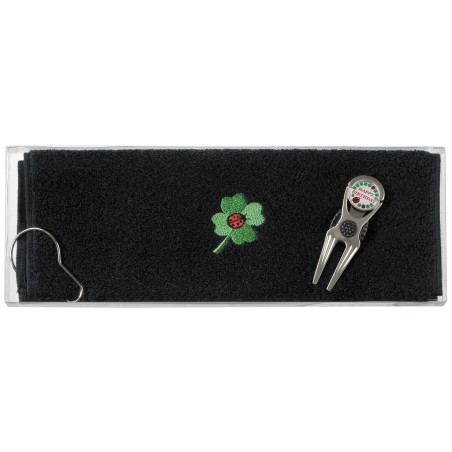 Toalla de Caddy bordada Trebol