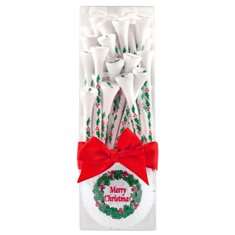 Pelota de golf "Merry Christmas" con Tees