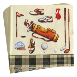 Servietten Golf Classics cream