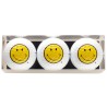 Pack de tres bolas de golf - motivo Smiley