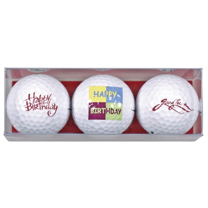 Tres bolas motivo Happy Birthday 3