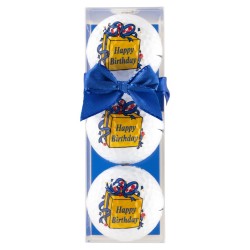 Tres bolas - motivo Happy Birthday