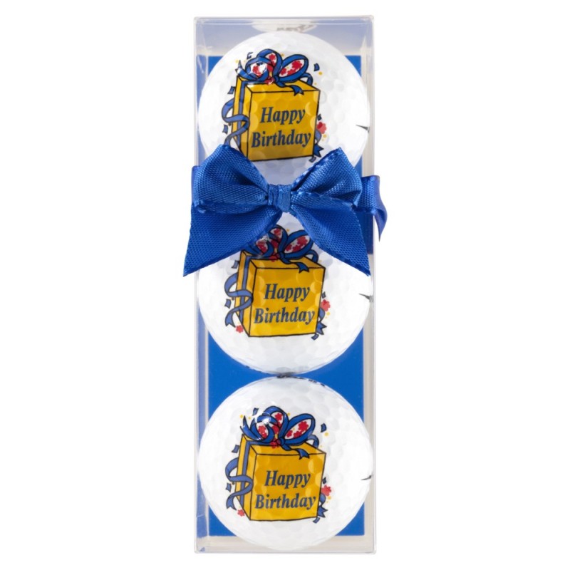 Tres bolas - motivo Happy Birthday