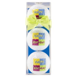 Tres bolas motivo Happy...